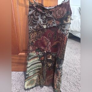 Bohemian Patchwork mini dress